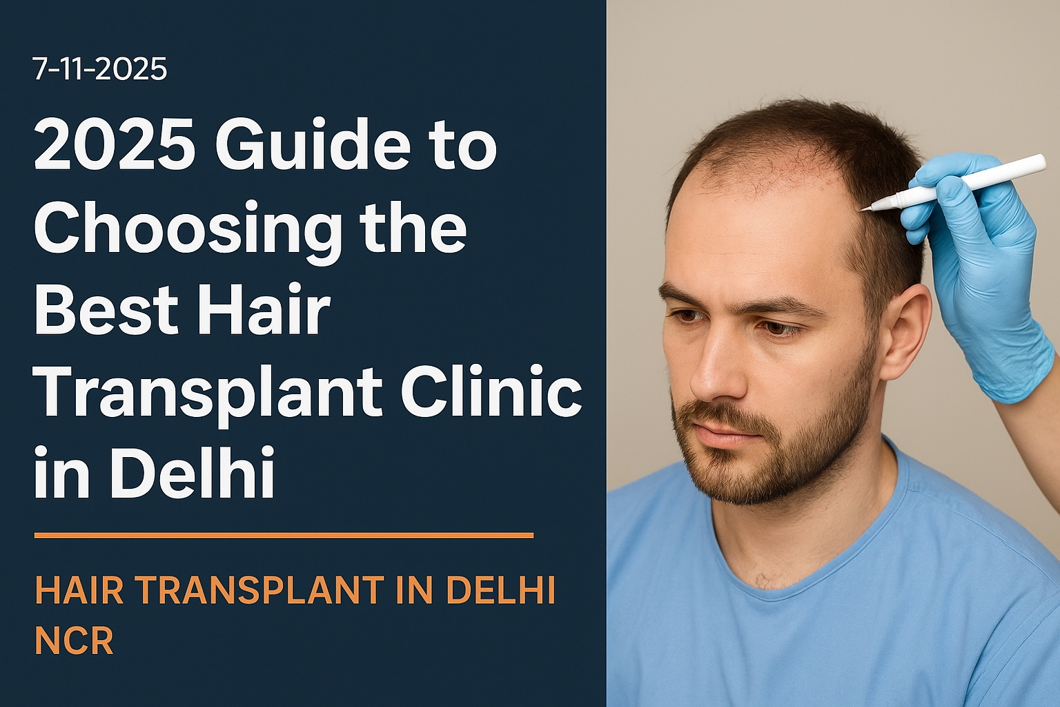 2025 Guide to Choosing the Best Hair Transplant Clinic in Delhi 