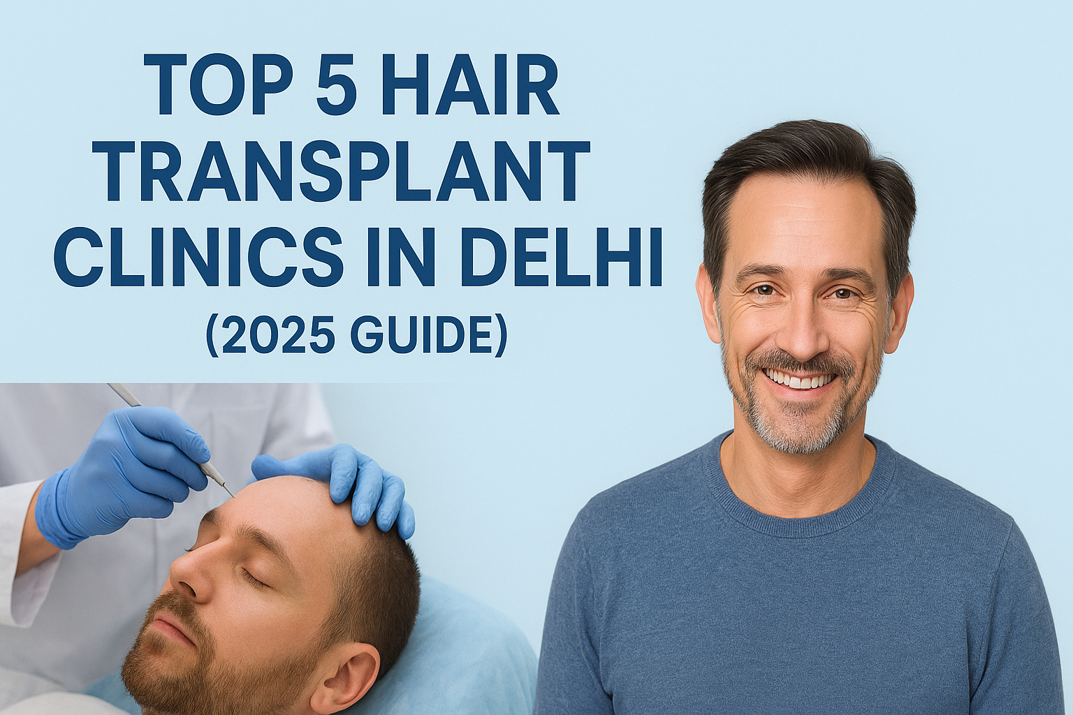 Top 5 Hair Transplant Clinics in Delhi 2025 Guide
